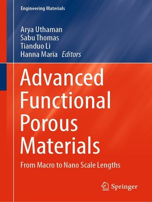cover image of Advanced Functional Porous Materials